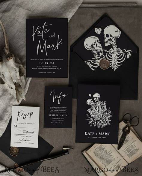 Types of Halloween Wedding Shower Invitations
