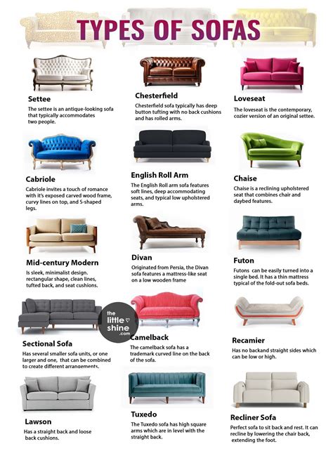 Types of Leather Sofas