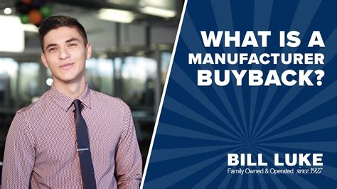 Types of Manufacturer Buybacks