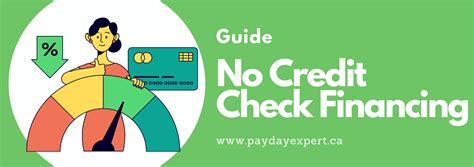 Types of No Credit Check Financing