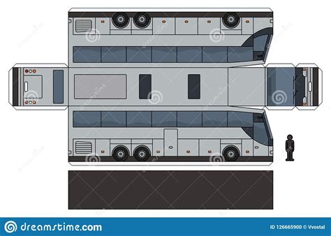 Types of Printable Bus Templates 3D vs Flat