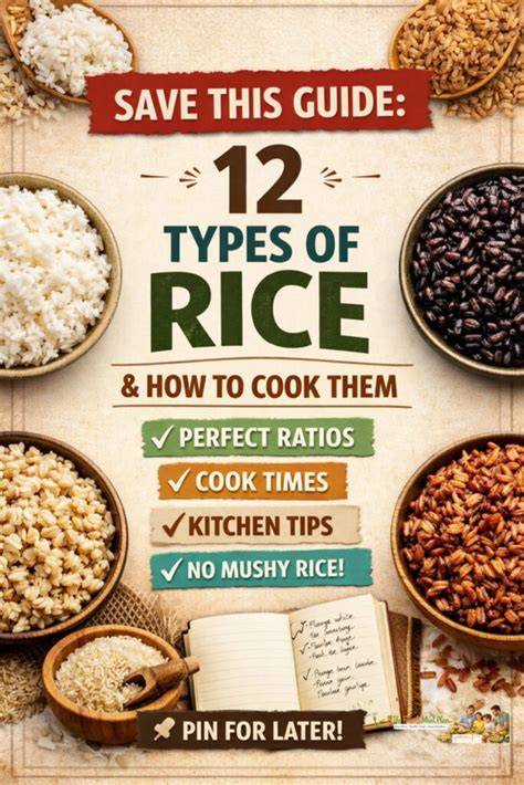 Types of Rice and Their Cooking Times