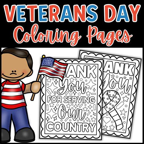 Types of Veterans Day Coloring Pages For Elementary Students
