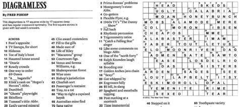 Types of crossword puzzles