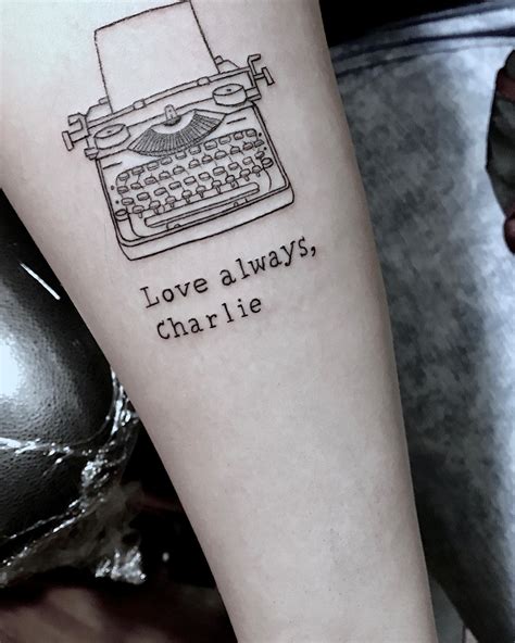 typewriter font tattoo The ink I want... Pinterest