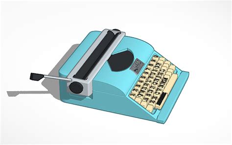 Typewriter 3D PNG