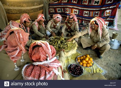 Typical Bedouin feast