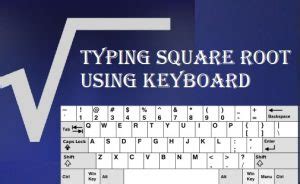 Typing Square Root On Keyboard: Step-By-Step Guide