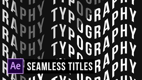Typography After Effects Template