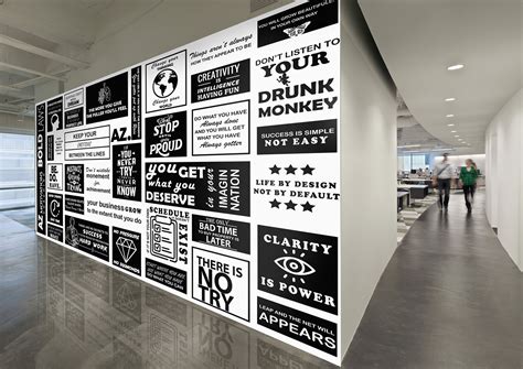 Typography wall art