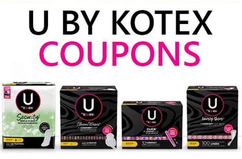 U By Kotex Printable Coupon