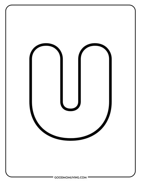 U Coloring Page