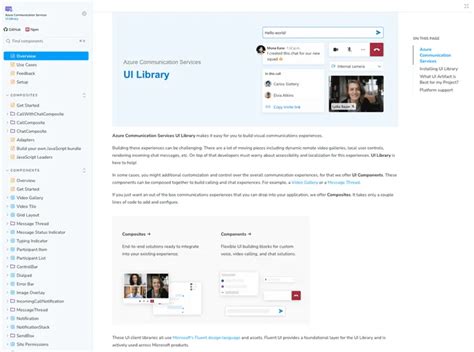 UI Library overview - An Azure Communication Services concept 
