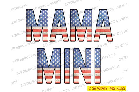Download USA Flag Mama Mini Files DXF Files