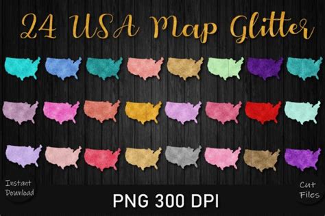 Download USA Map Bundle For Crafts