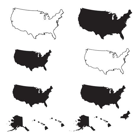 Download USA Map Bundle For Silhouette