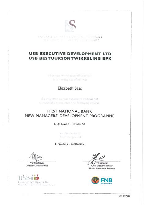 USB and microcomputer certificate