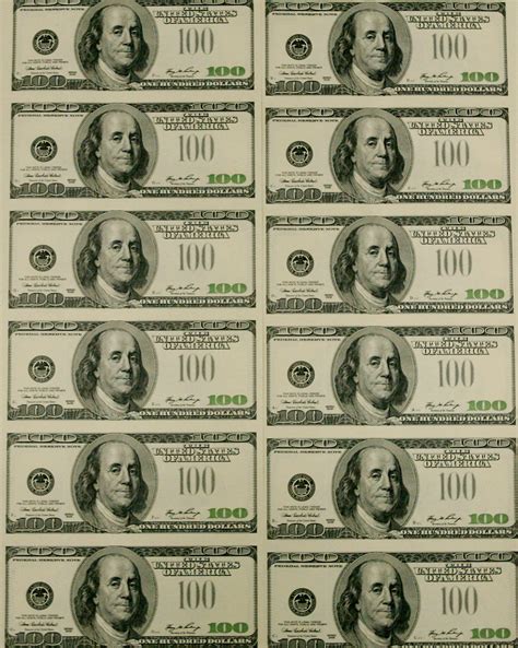 USD100 Fake Money Printable