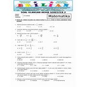 Ujian Tengah Semester Matematika Kelas 5 Semester 2 Kurikulum 2013