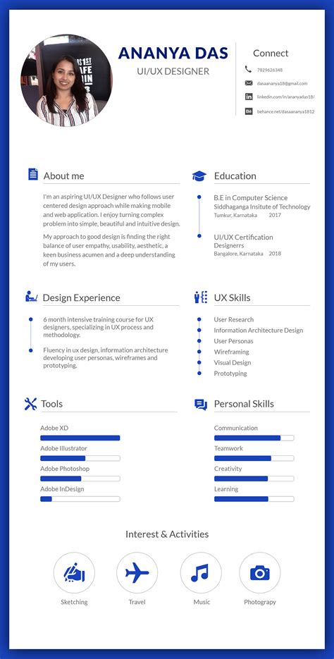 UX/UI Designer Resume