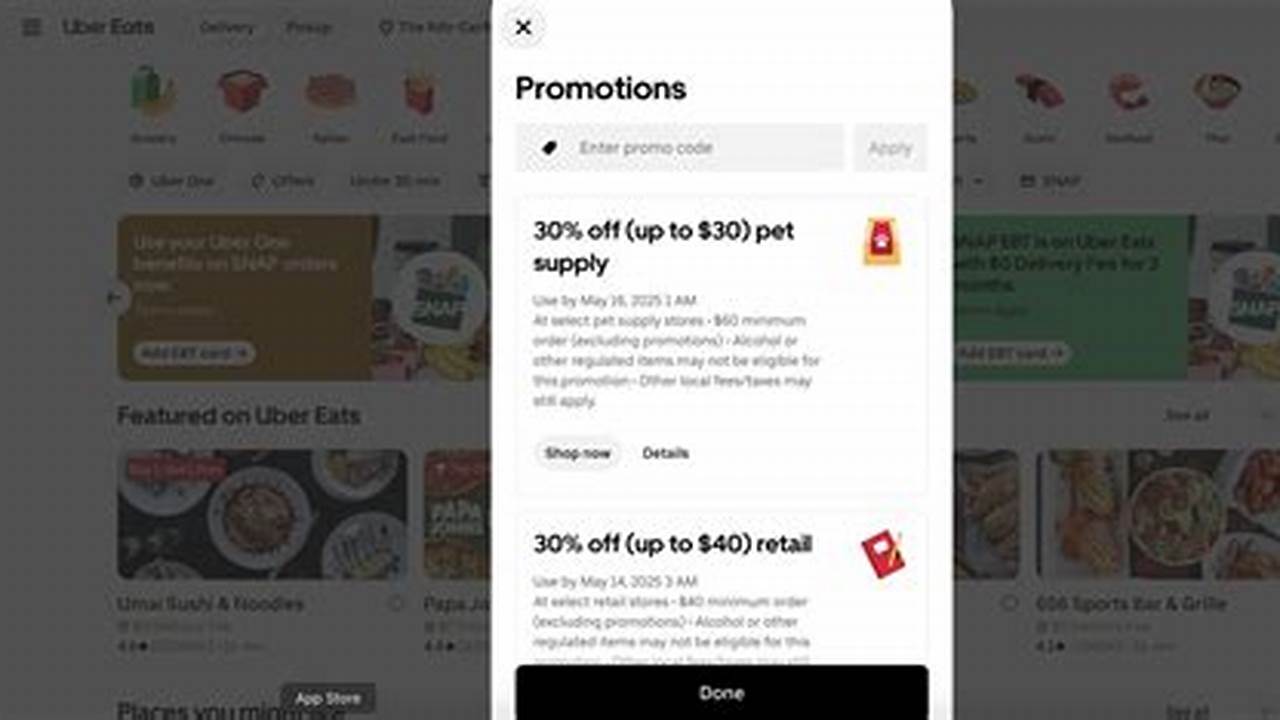 Uber Eats Promo Code 15 Off 20 2025
