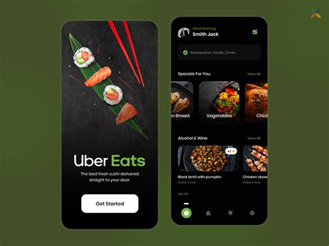 Uber Eats interface