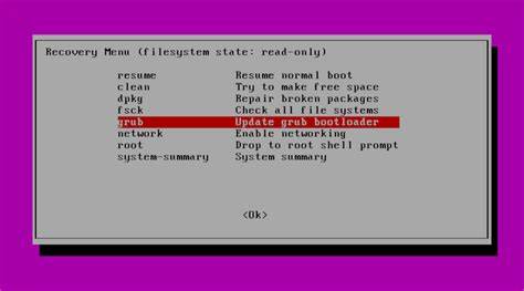 Menu Recovery Ubuntu