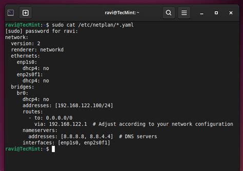 Konfigurasi Netplan di Terminal Ubuntu