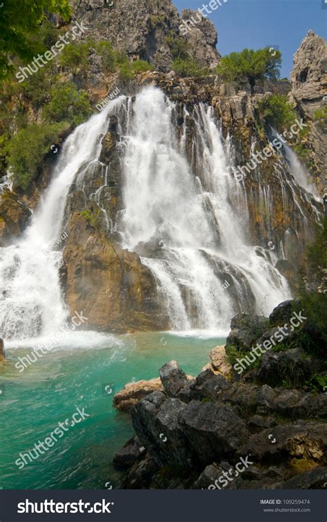 The Ucansu Waterfall cascading down rocks