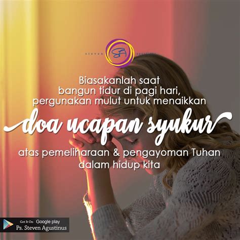 Ucapan Syukur dan Doa