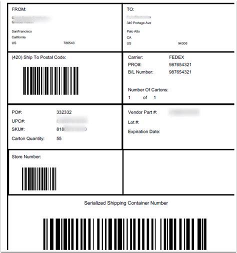 Ucc 128 Label Template