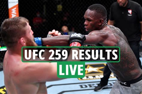 Ufc 259 Results
