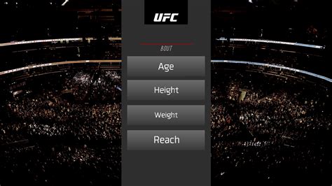 Ufc Tale Of The Tape Template