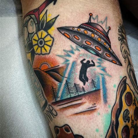 36 Captivating UFO Tattoo Designs TattooBlend