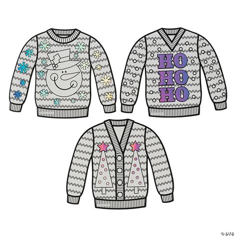 Ugly Sweater Printable Template