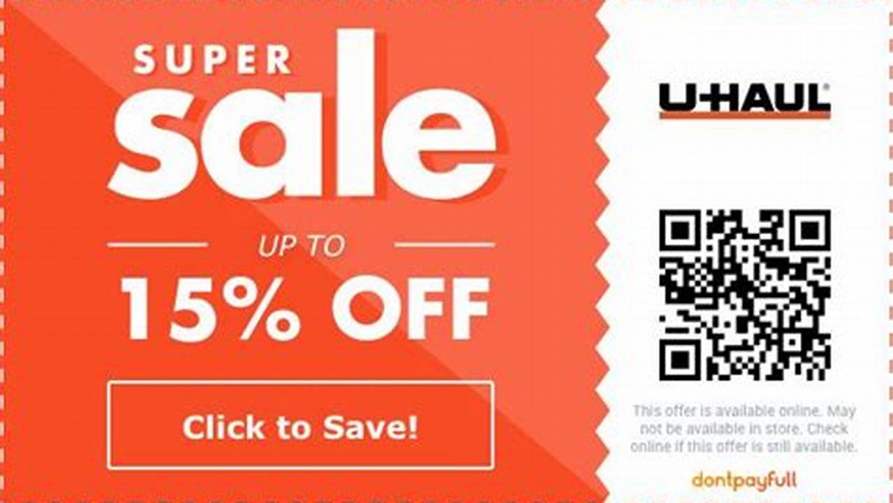Uhaul Discount Code August 2024 Promo Code