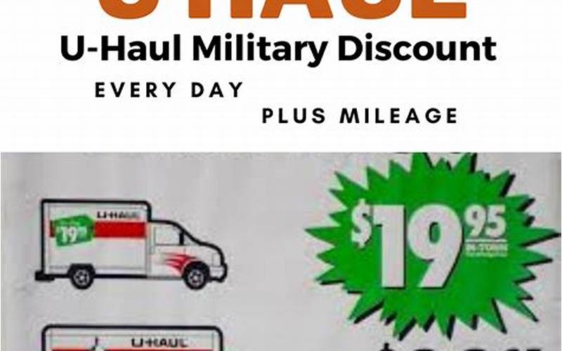 Uhaul Military Discount Code