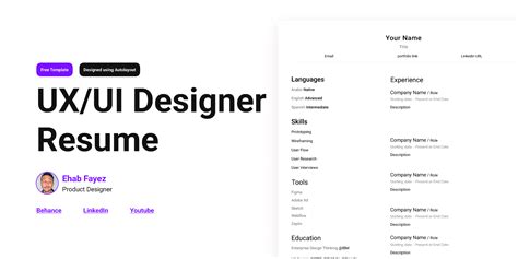 Ui Designers Resume
