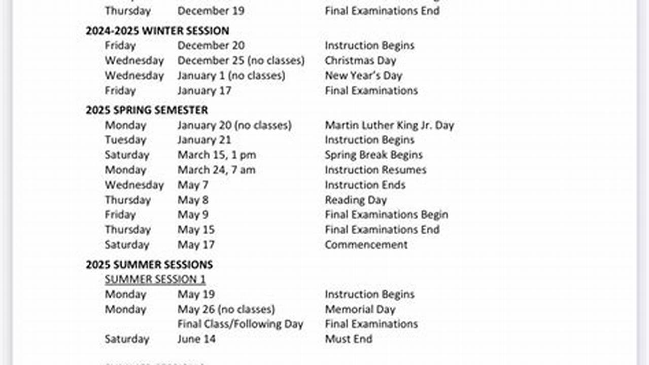 Uiuc Spring Calendar 2025