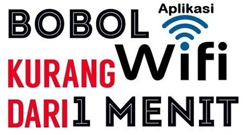 Aplikasi Bobol Wifi