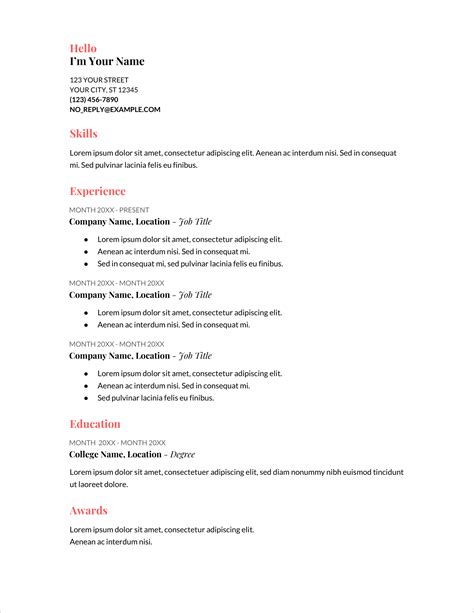Uk Cv Format Online Free