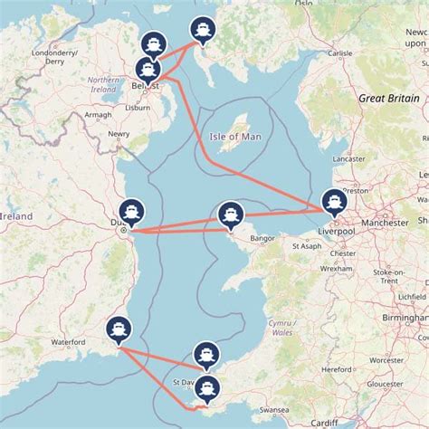 Uk To Ireland Ferry Routes Map