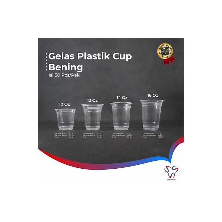Ukuran Gelas Plastik Indonesia