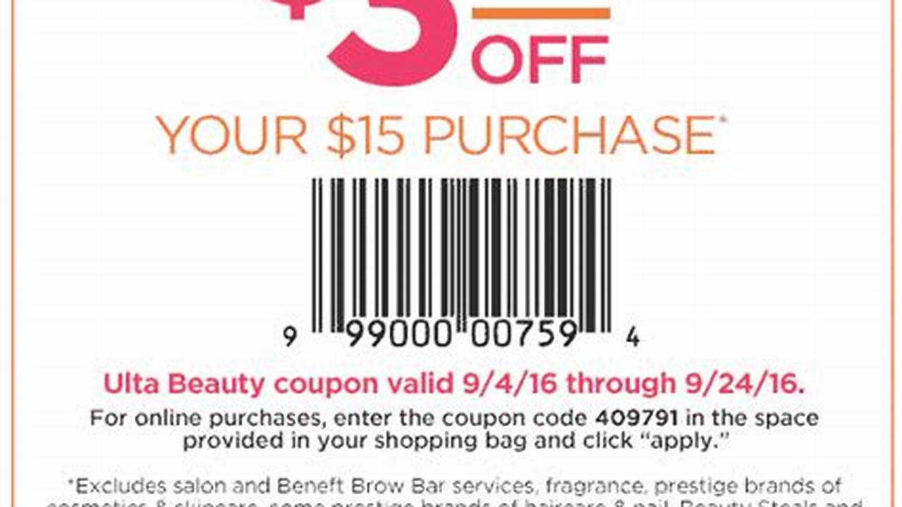 Ulta Coupon Code May 2024