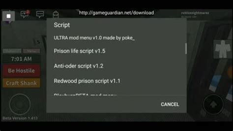Ultra Mod Menu For Roblox - LUA scripts - GameGuardian