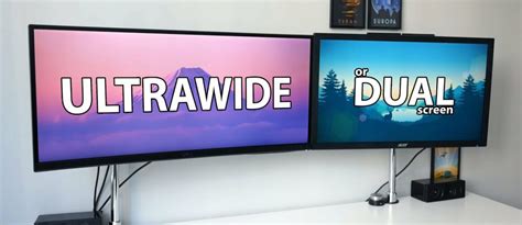 Ultrawide vs dual monitor: Design