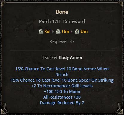 Um Rune Recipe