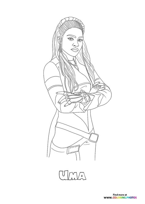 Uma Coloring Pages