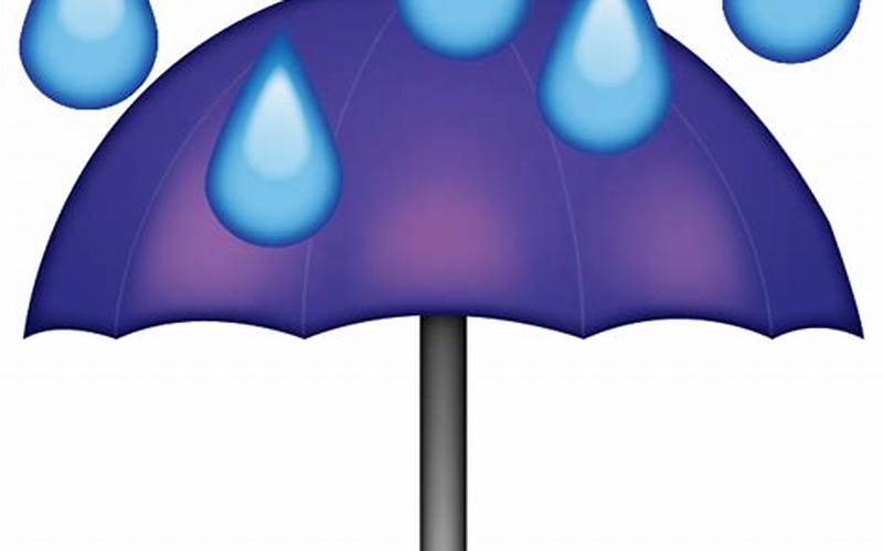 Umbrella With Rain Drops Emoji
