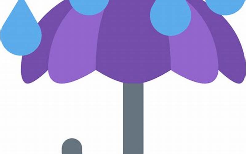 Umbrella With Raindrops Emoji